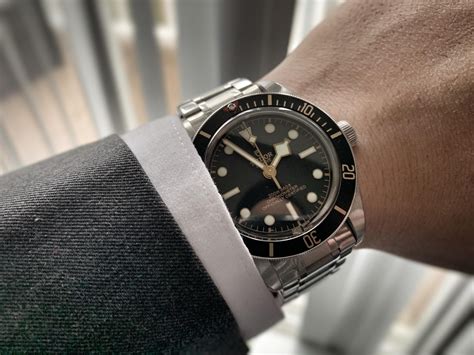 tudor black bay 58 with suit